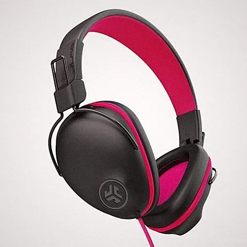 JLab JBuddies Pro Kinder Kabelgebunden Over-Ear Kopfhörer 85dB Schwarz/Pink