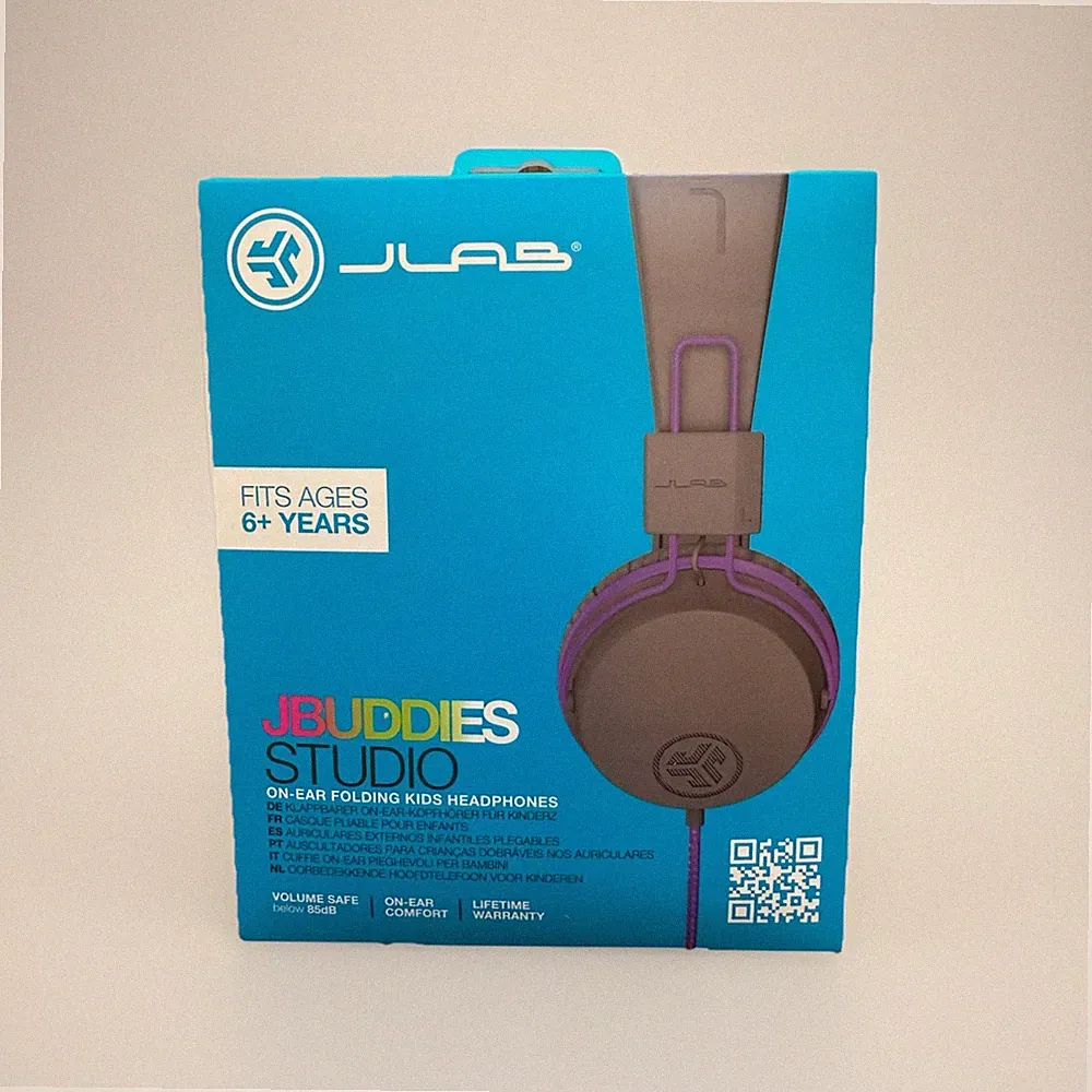 JLab JBuddies Studio Kinder Kopfhörer On-Ear klappbar lila grau NEU versiegelt