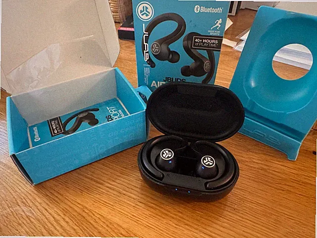 JLab JBuds Air Sport True Wireless Earbuds In-Ear Kopfhörer - WIE NEU (1x getrag