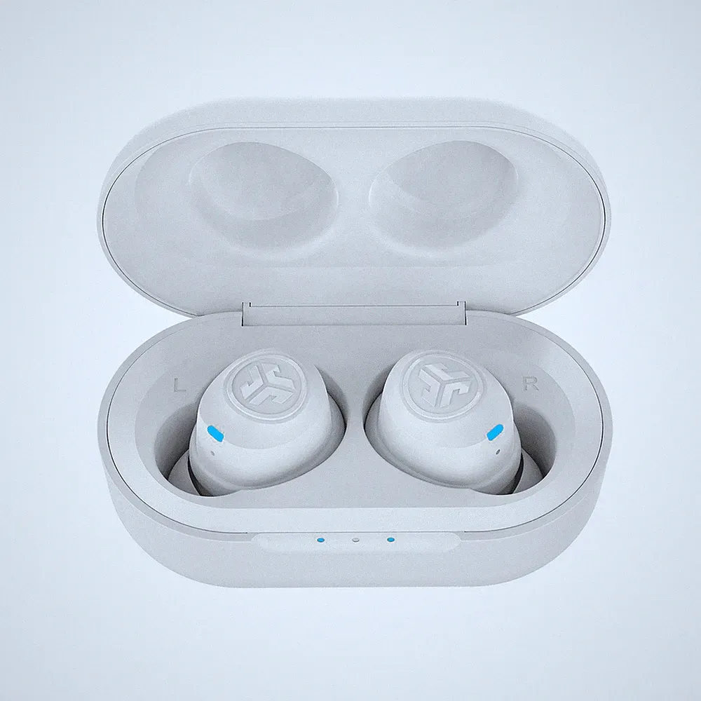 JLab JBuds Air True Wireless In-Ear Kopfhörer Bluetooth Earbuds Mikrofon weiß