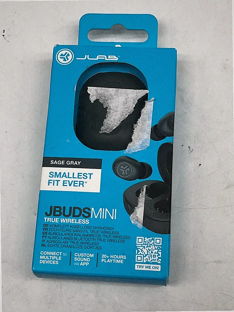 JLab JBuds Mini TWS Earbuds Salbeigrau In-ear Kopfhörer OVP #TK1535A
