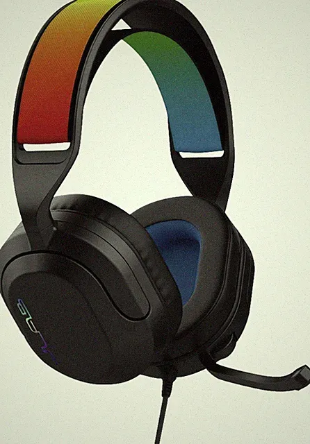 JLab Nightfall Wired Gaming Headset Black