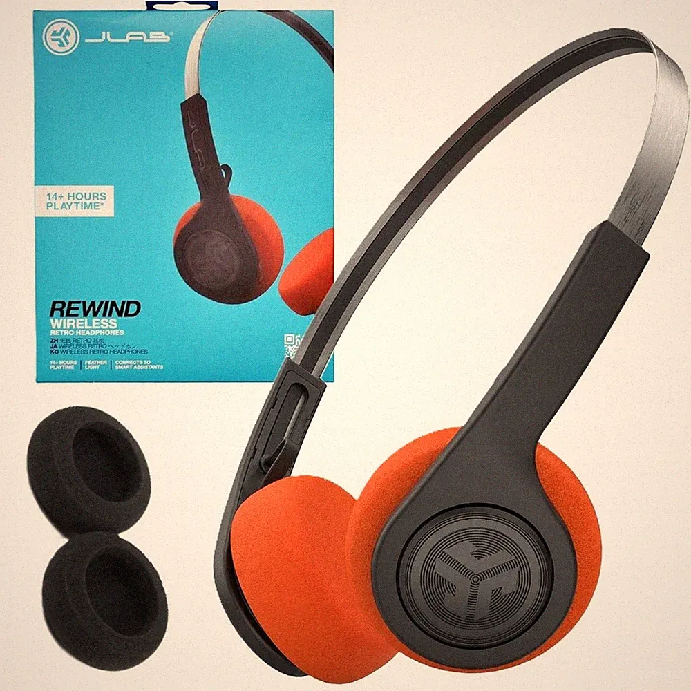 JLab Rewind Wireless Retro – kabellose Over-Ear-Kopfhörer