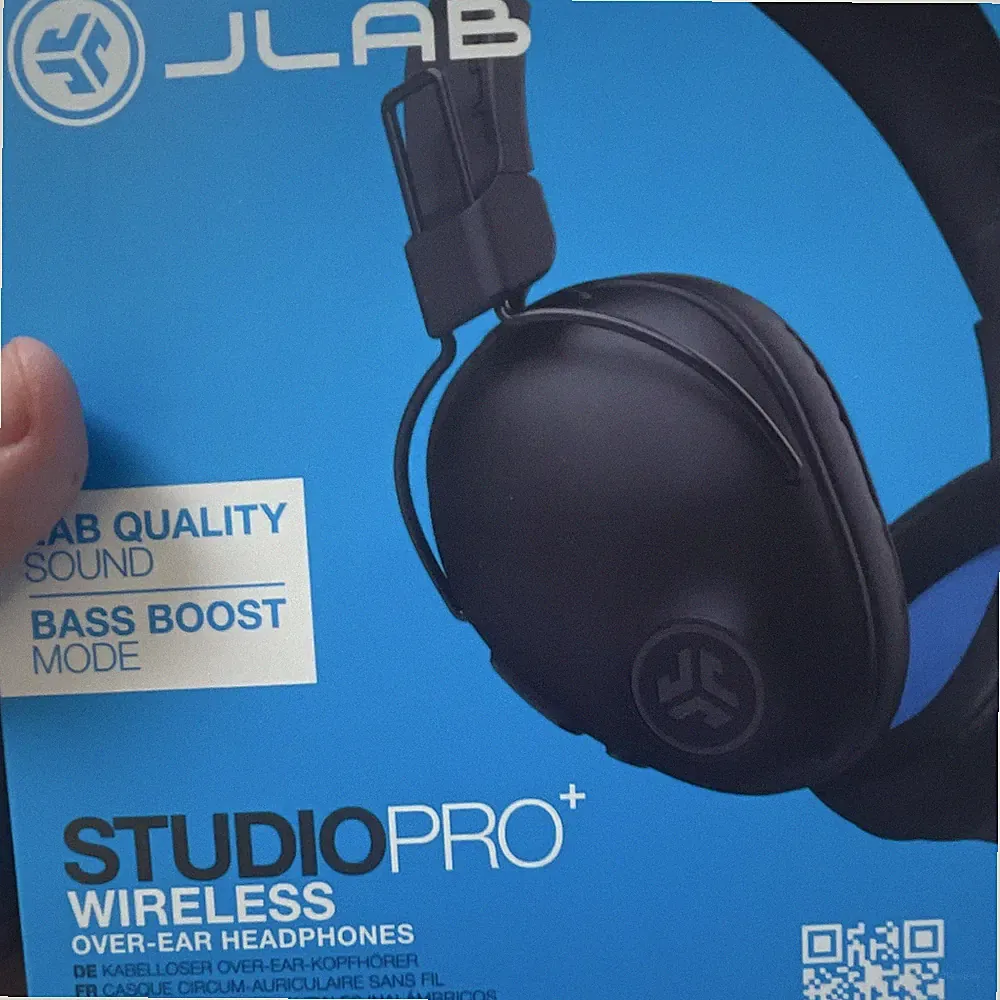 JLab Studio Pro+ Wireless Over-Ear Bluetooth Kopfhörer Bass Boost Schwarz