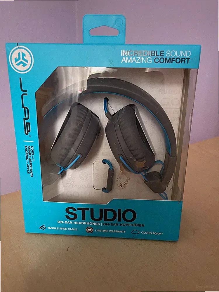 JLab Studio Wireless Bluetooth Kopfhörer On-Ear Schwarz