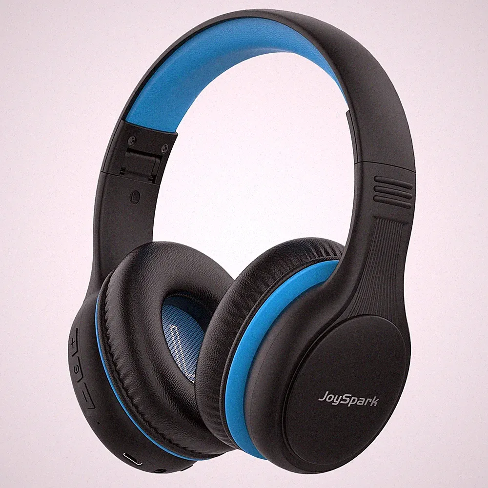 JoySpark B08 Bluetooth Kopfhörer Kinder, 60 Stunden Akkulaufzeit, Schwarz Blau