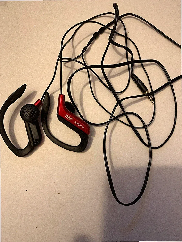 JVC HA-EB75 Ohrbügel Sportkopfhörer kabelgebunden 3,5 mm Rot/Schwarz