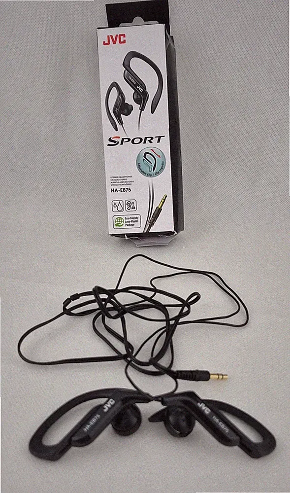 JVC HA-EB75 Sport Ohrhörer – 3,5-mm-Klinke – Schwarz