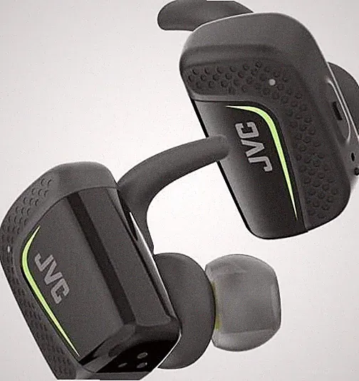 JVC HA-ET90BT-B True Wireless In-Ear Kopfhörer mit Mikrofon & IPX5 Ladecase