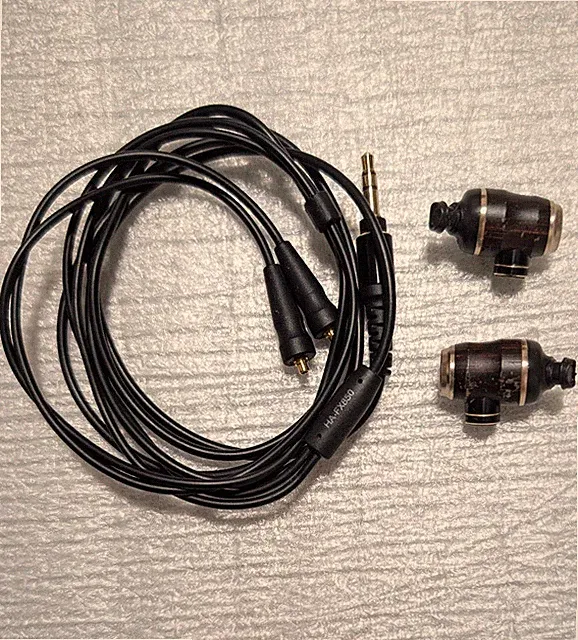 JVC HA-FX850 STEREO MINI KOPFHÖRER 11mm Holzkuppeleinheit und Holzgehäuse Hi-Res