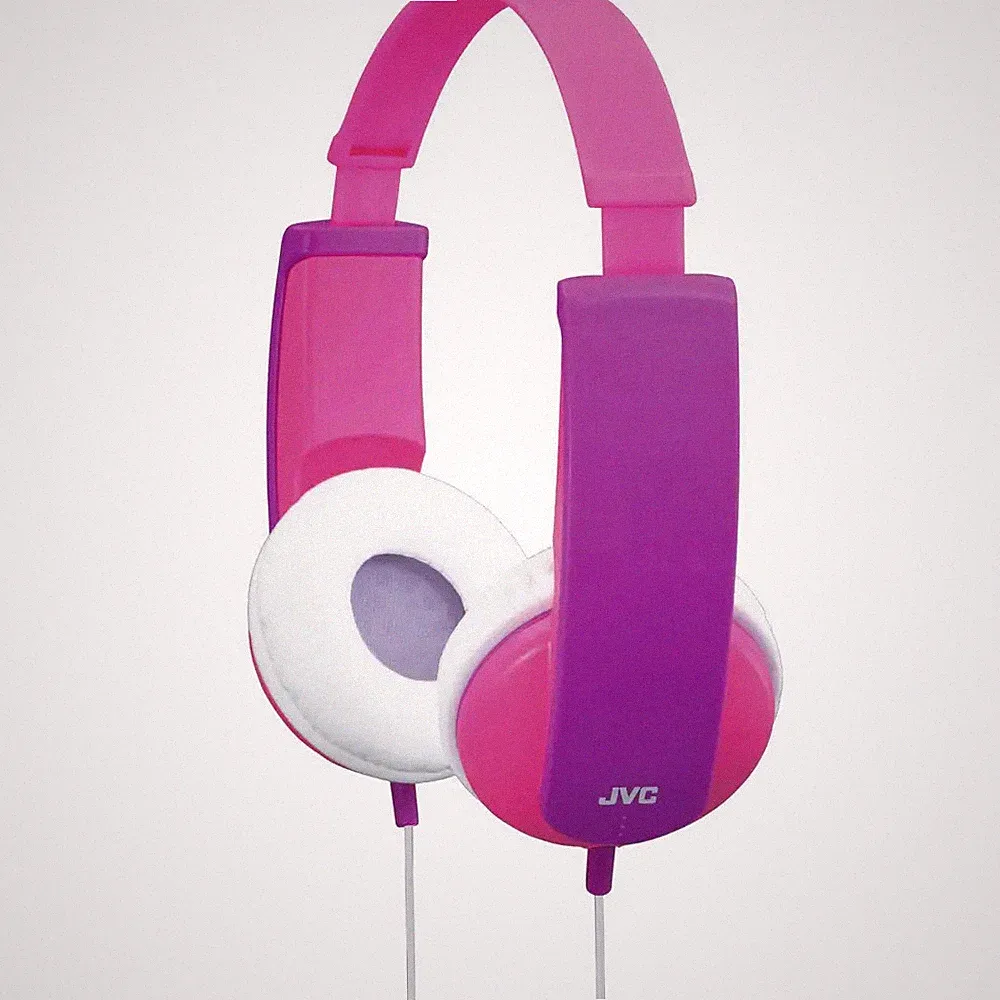 JVC HA-KD5-P-E On Ear Kopfhörer kabelgebunden Pink, Lila Lautstärkebegrenzung