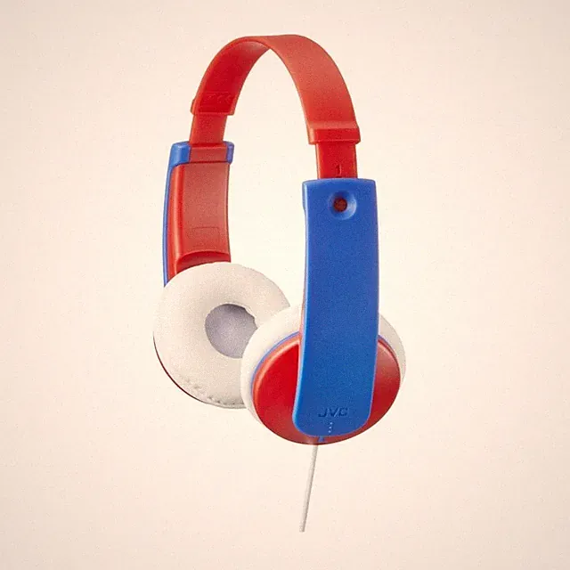 JVC HA-KD7-Z-E Kinderkopfhörer Rot und Blau
