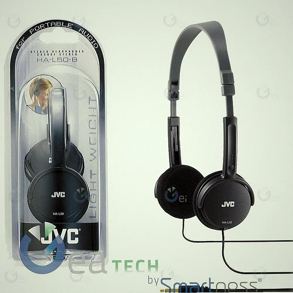 JVC HA-L50-B-E Faltbare On-Ear Kopfhörer Mit Kabel 3,5 mm Klinke Schwarz