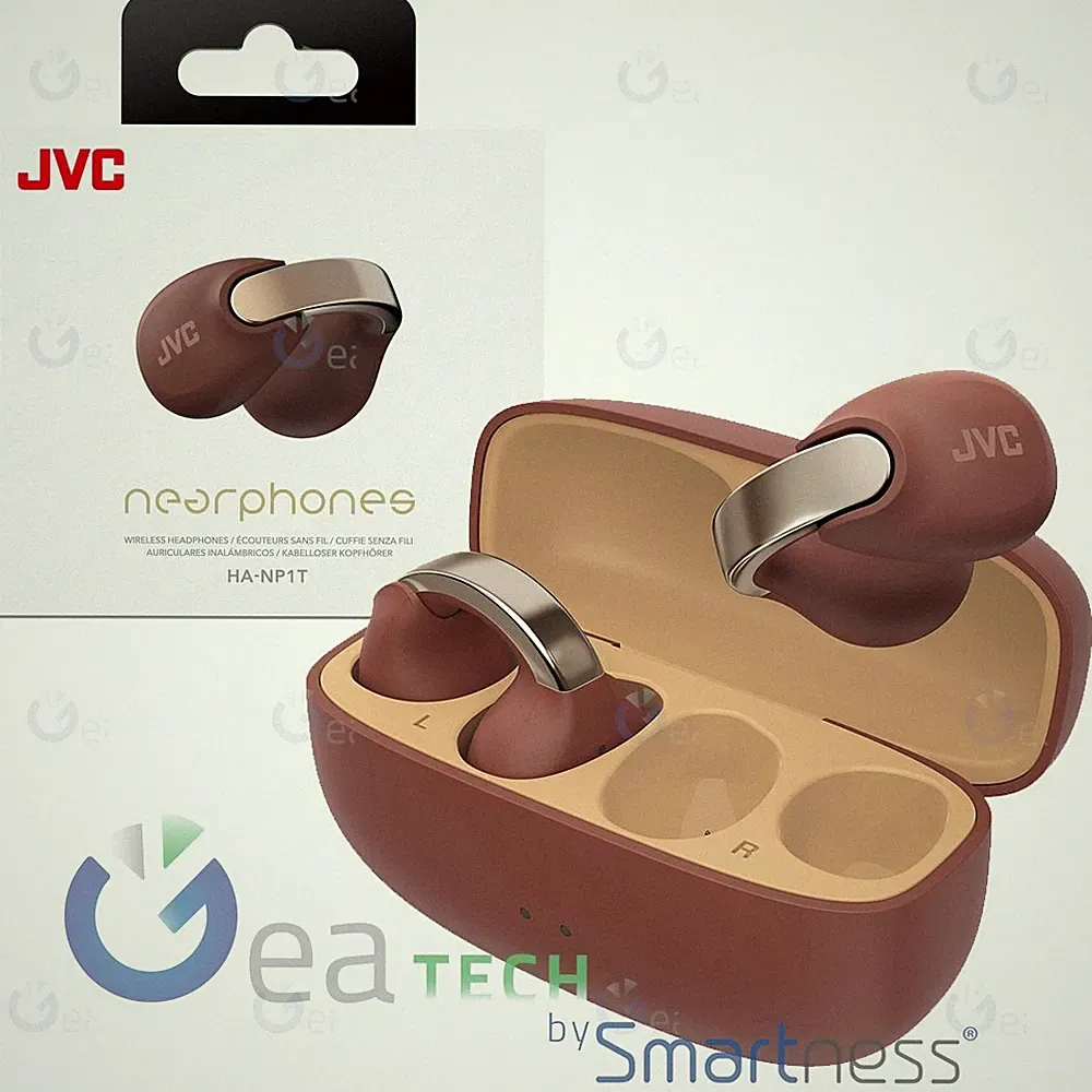 JVC HA-NP1T-H-U In-Ear-Kopfhörer Bluetooth True Wireless Ohrhörer Rot
