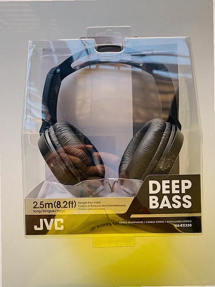 JVC HA-RX330 Over-Ear Kopfhörer Extra Bass 3,5 mm Klinke (Schwarz)