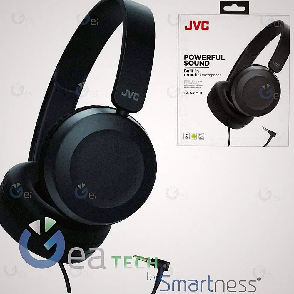 JVC HA-S31M-B-E Faltbare Over-Ear Kopfhörer ON-EAR Schwarz Bluetooth 3,5 mm