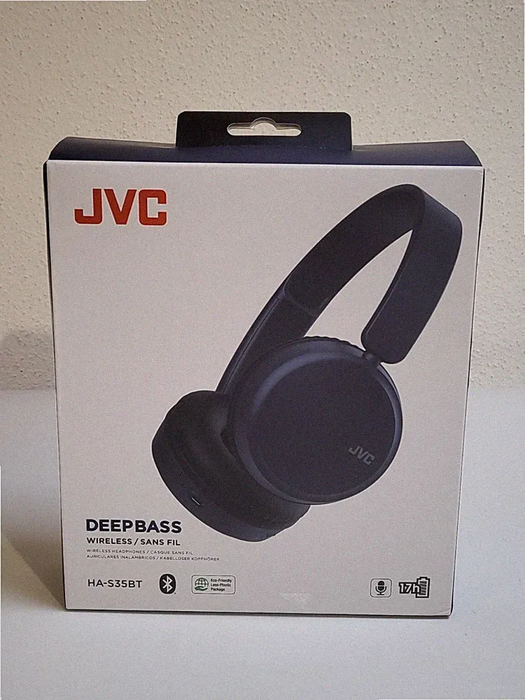 JVC HA-S35BT-B Schwarz On-Ear Wireless Bluetooth Kopfhörer Original_0,3_5