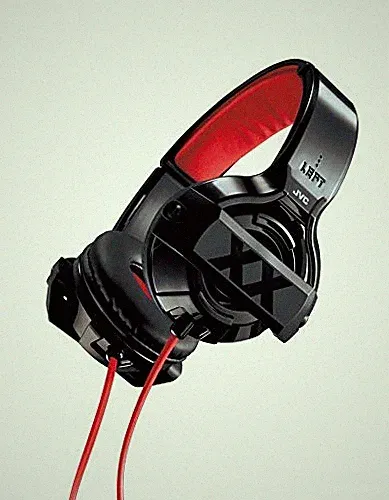 JVC HA-XS10X XX Kopfhörer tiefer Bass Over Ear kabelgebunden schwarz rot Japa...