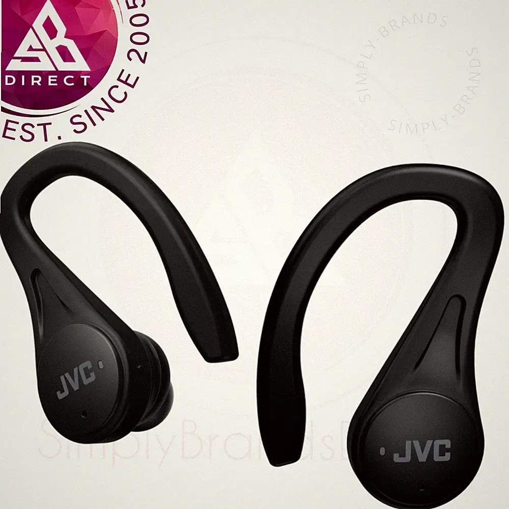 JVC HAEC25T-B True Wireless Bluetooth Sport Ohrhörer│Sprachassistent│Schwarz