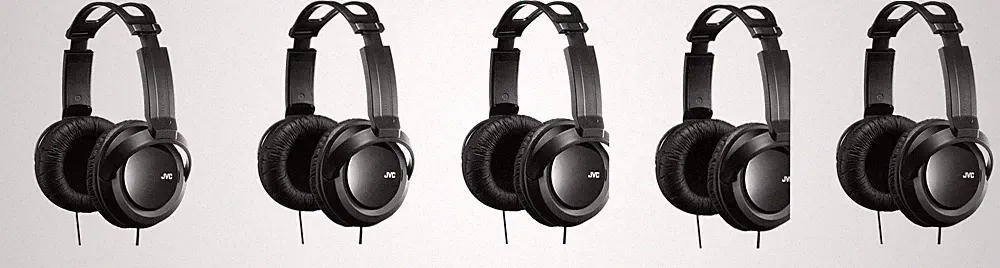 JVC HARX330 Full-Size Over-Ear Stereo Kopfhörer satter Bass Sound 5er Pack