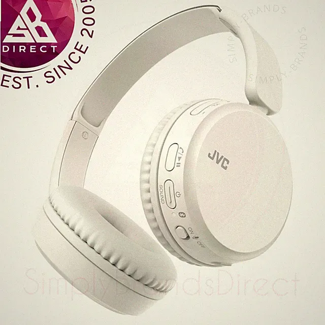 JVC HAS36W-W Leistungsstarker Deep Bass Wireless Bluetooth On Ear Kopfhörer│Leicht