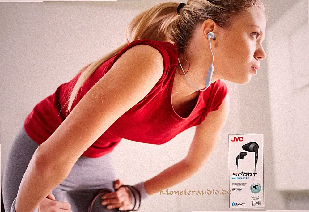 JVC in ear Kopfhörer Bluetooth Nackenband Sport wireless kabellos Fernbedienung