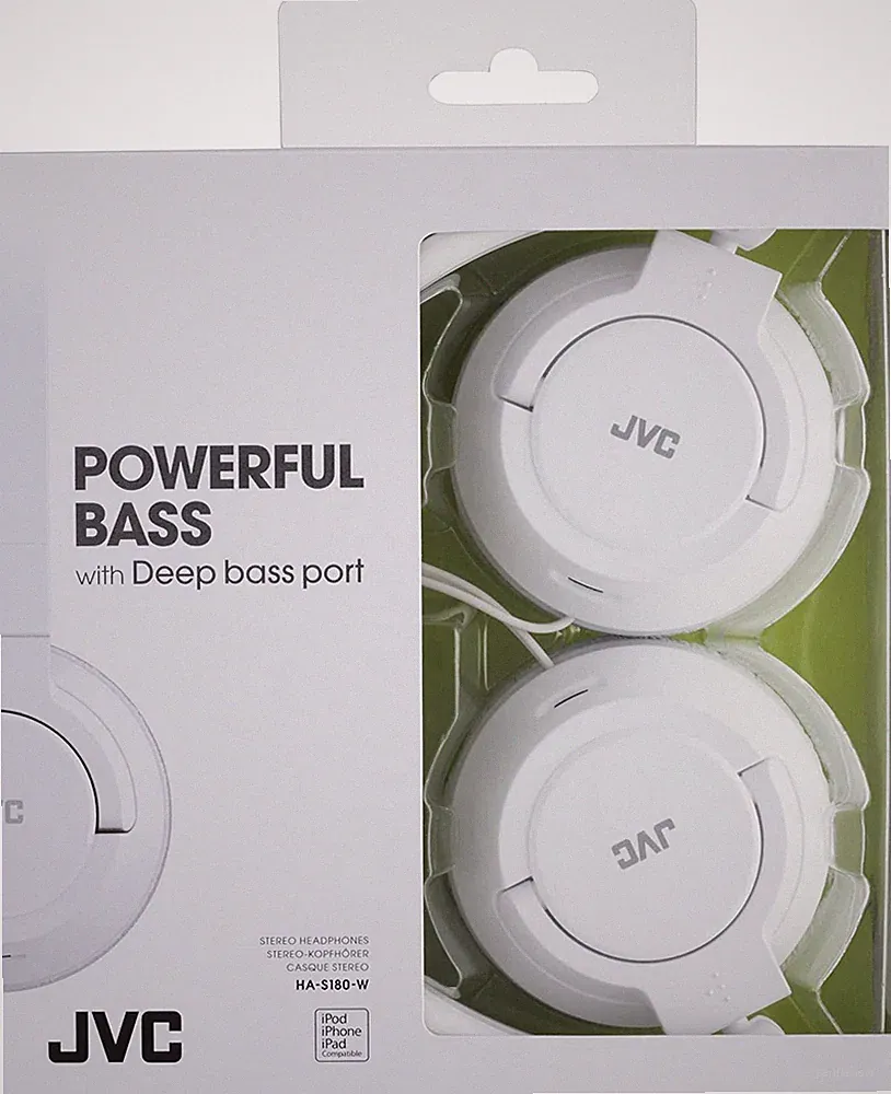 JVC Kopfhörer faltbar leicht kraftvoller Bass Over-Ear - weiß