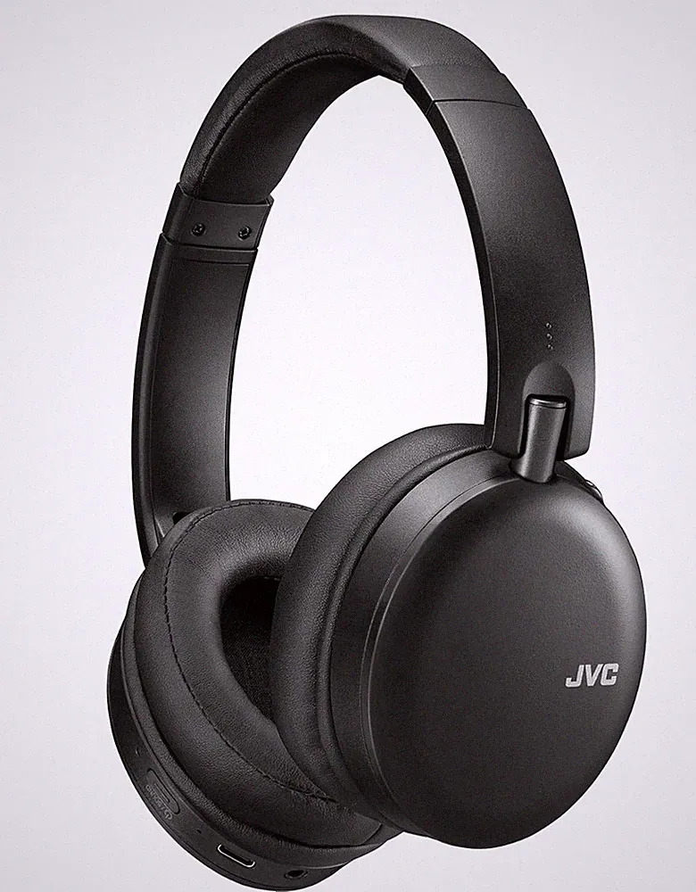 JVC Noise Cancelling Wireless Kopfhörer, Bluetooth 5.0, 42H Spielzeit - Schwarz