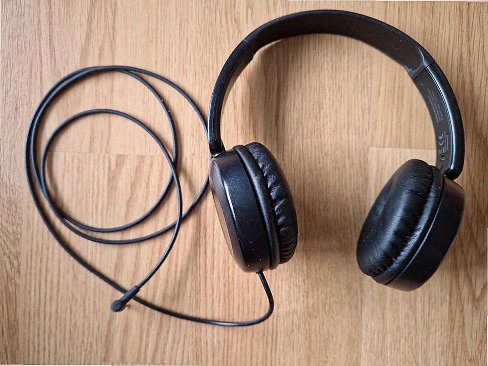 JVC Stereo Headset Kopfhörer Mirkofon Kabel overear schwarz
