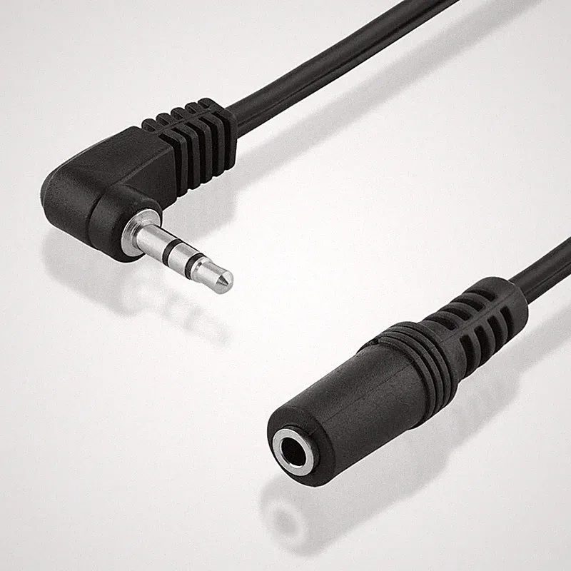 Kabel Adapter 3,5mm Klinke Kupplung Buchse 2,5mm Kopfhörer Stecker Winkelstecker