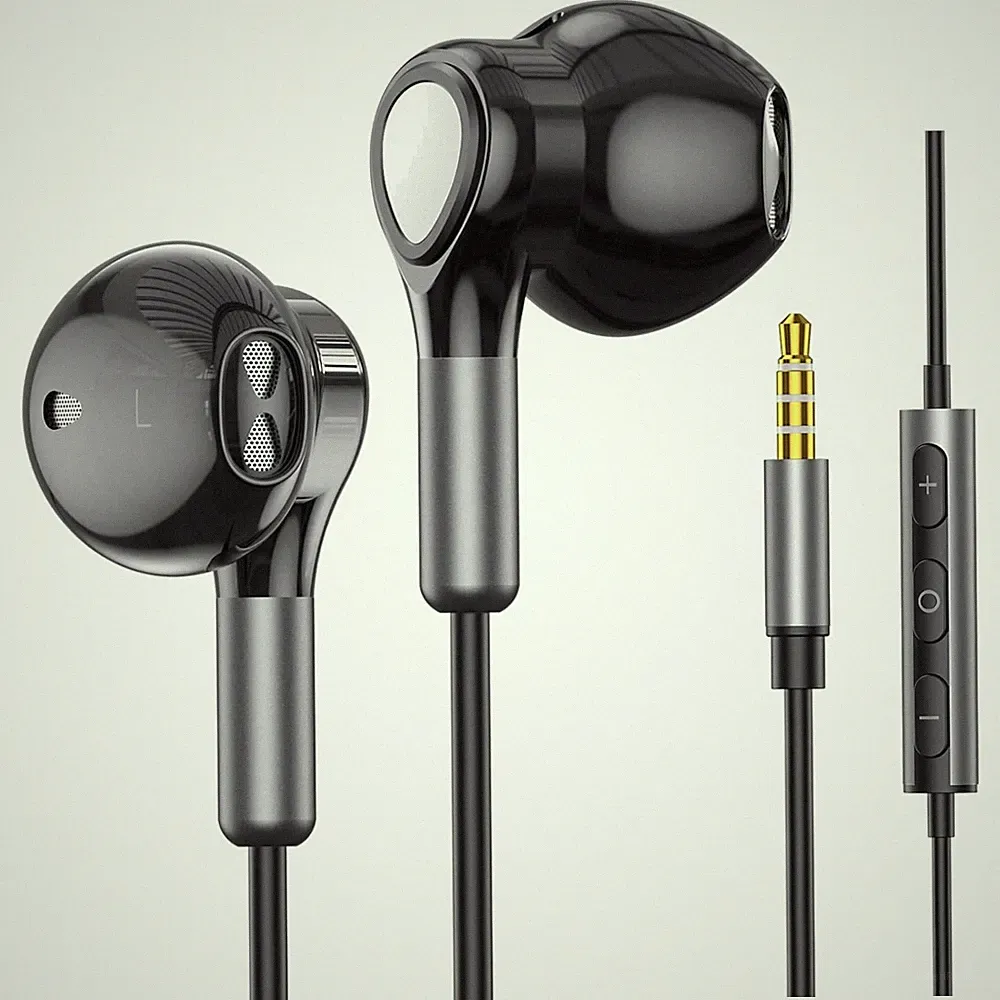 Kabel Kopfhörer In Ear, 3,5mm, Mikrofon, Lautstärkeregler, Geräuschisolierung
