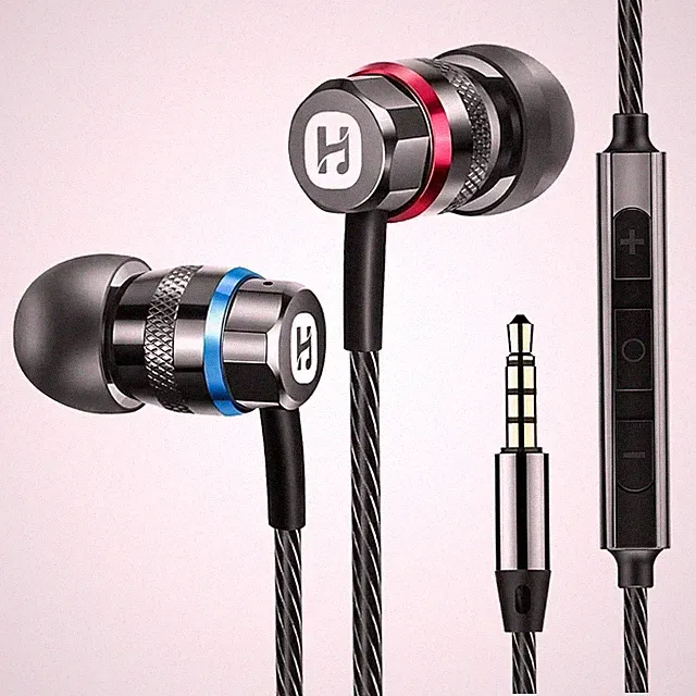 Kabel Kopfhörer, In-Ear mit Mikrofon, 3,5-mm, Musik, Gaming, Smartphone