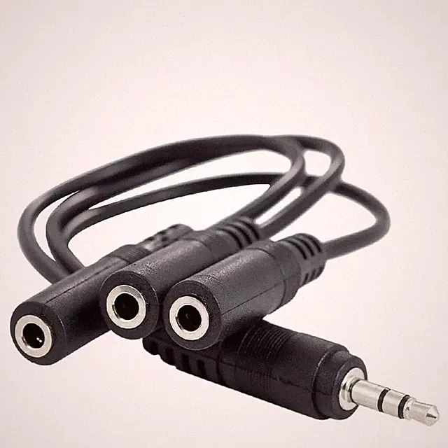 Kabel Vervielfältiger Audio Splitter Kopfhörer Klinke 3,5mm Splitter 1 Stecke...