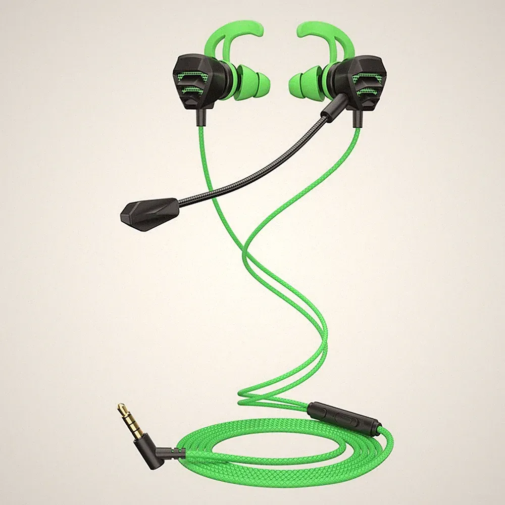 Kabelgebundene Gaming In-Ear Kopfhörer 130cm Kabel 20Hz-20kHz Reichweite Nylon