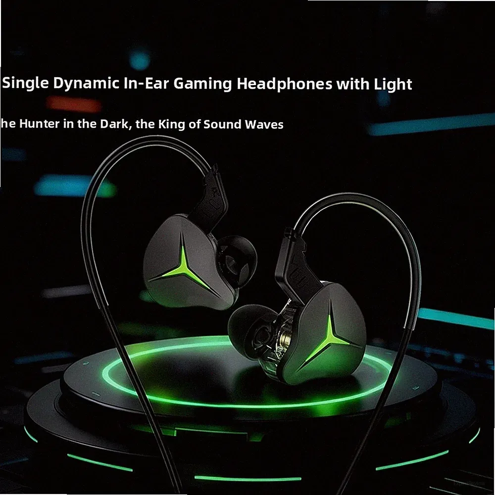Kabelgebundene Gaming-Kopfhörer mit dynamischem Treiber LED-Licht und Mikrofon