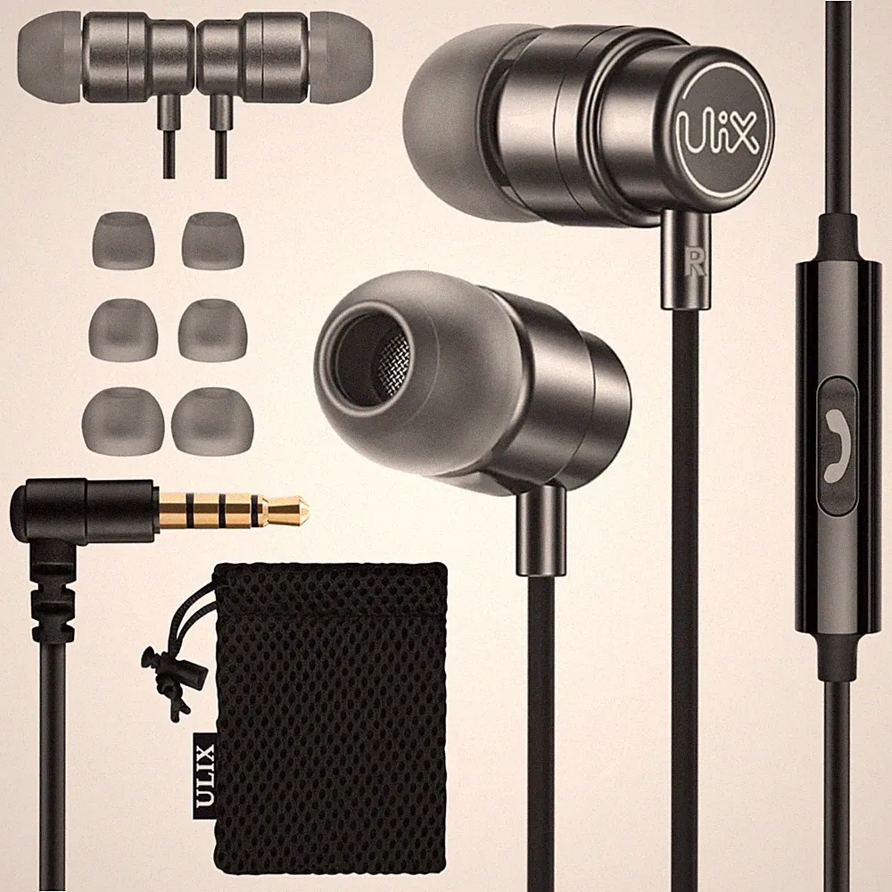 Kabelgebundene In-Ear-Kopfhörer 3,5 mm Kabel, Mikrofon, Smartphone, Computer