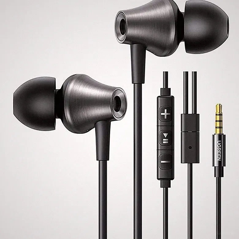 Kabelgebundene In-Ear-Kopfhörer mit 3.5 mm Mini-Jack Ugreen Kopfhörer Schwarz