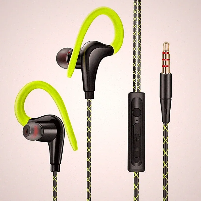kabelgebundene in-ear-sport-hifi-kopfhörer-ohrhörer-ohrbügel 3.5 mm mit mic