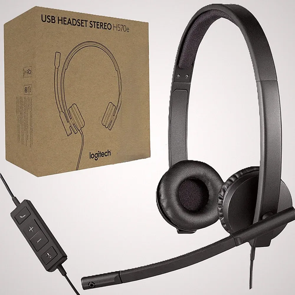 Kabelgebundene On-Ear-Kopfhörer mit Mikrofon Logitech H570e Stereo Headset