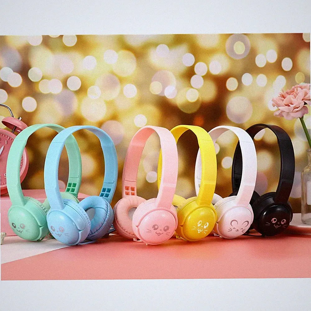 Kabelgebundene Over-Ear-Kopfhörer Mit 3 5-mm-Klinkenstecker – Tragbare Rosa