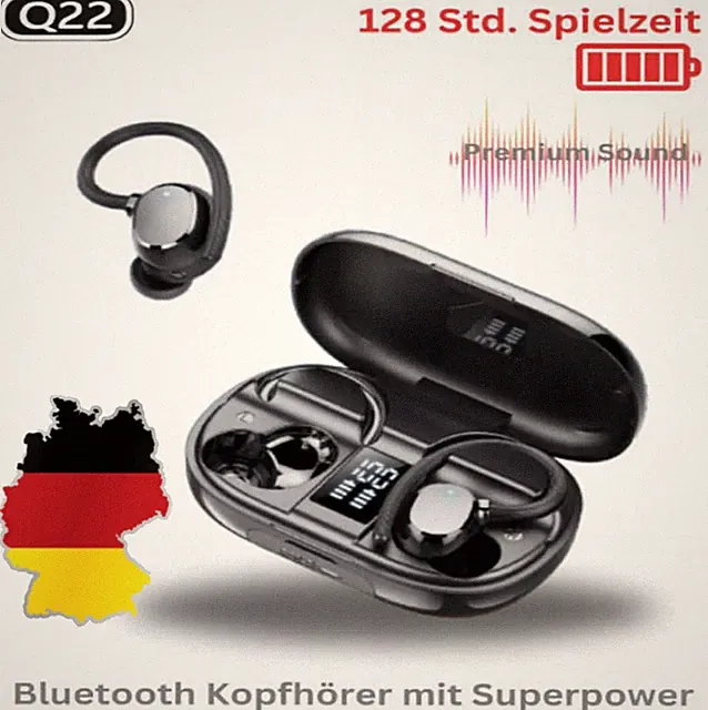 Kabellos Bluetooth Kopfhörer, In Ear Kopfhörer Bluetooth 5.3 Kopfhörer Sport