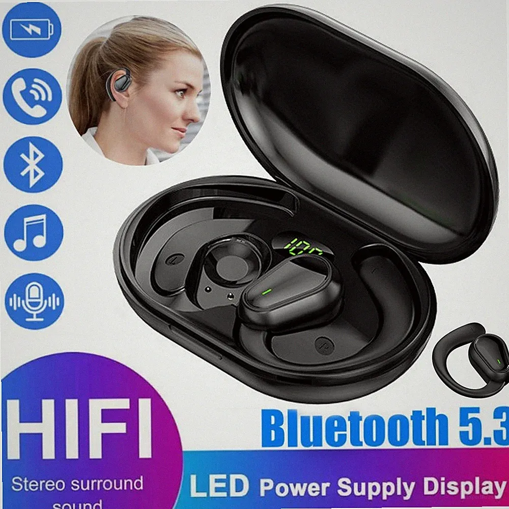 Kabellos Sport Bluetooth 5.3 Kopfhörer, Open Ear Kopfhörer Bluetooth Kopfhörer