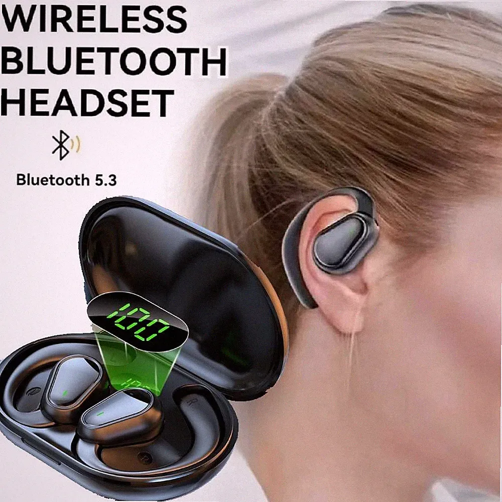 Kabellos Sport Bluetooth Kopfhörer, Open Ear Kopfhörer Bluetooth 5.3 Kopfhörer