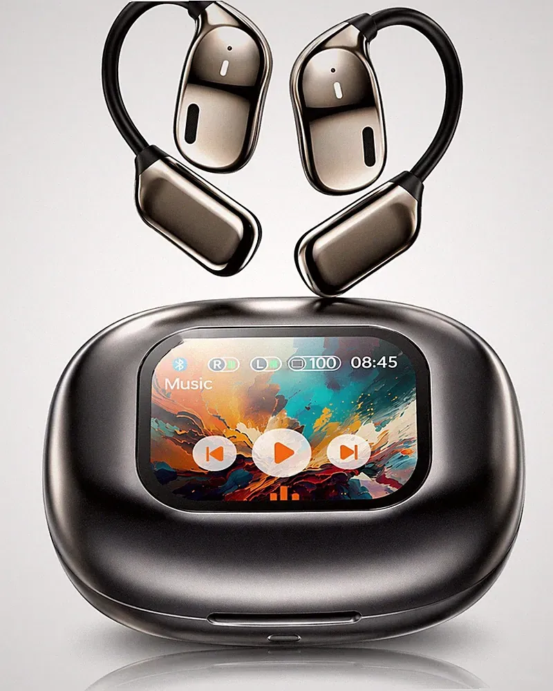 Kabellos Sportkopfhörer Open Ear Kopfhörer Bluetooth 5.4 Kopfhörer mit Mikrofon