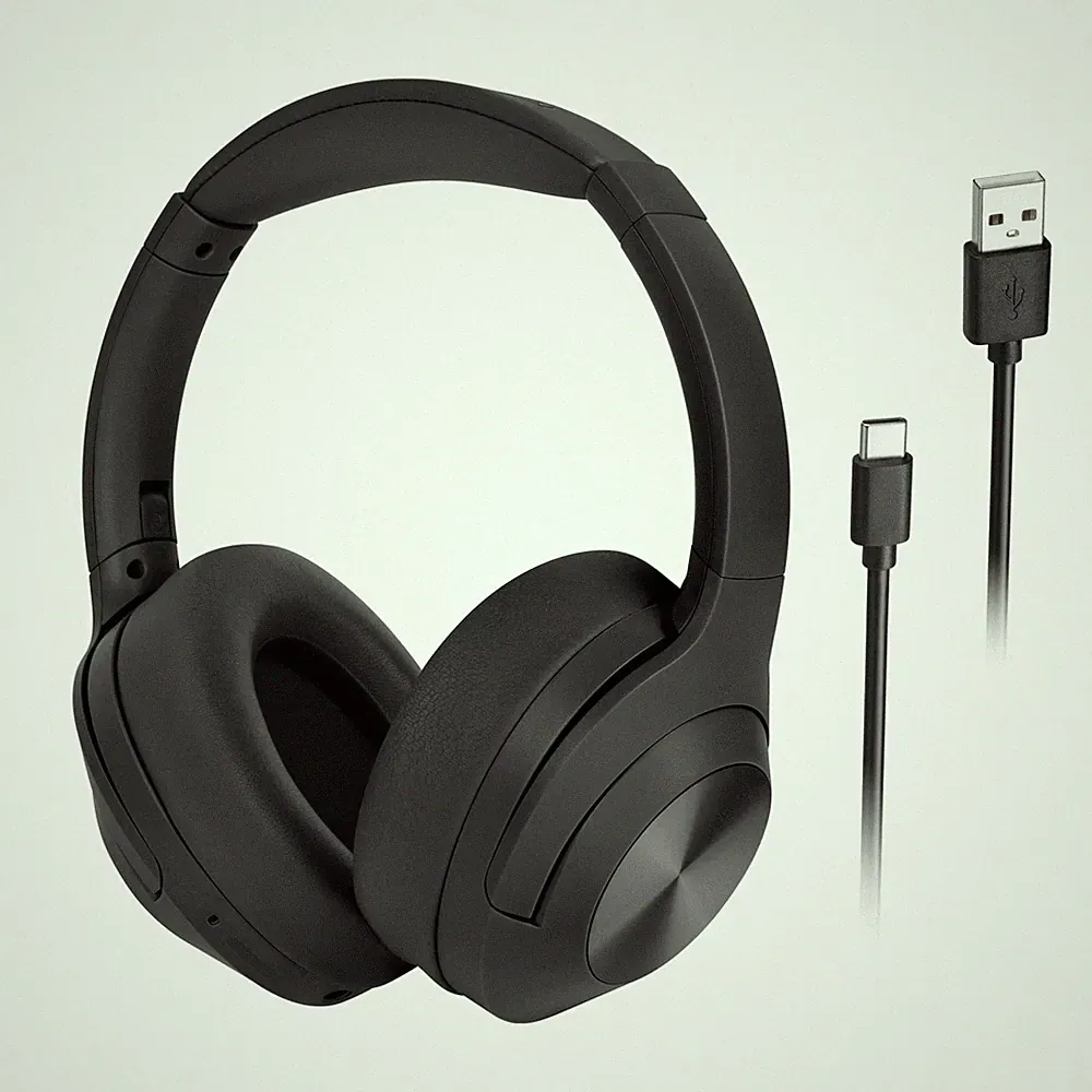 Kabellose Bluetooth-5.3-On-Ear-Kopfhörer mit ANC und Mikrofon Kruger&Matz F2A