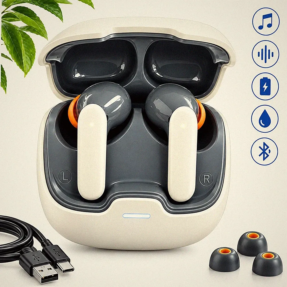Kabellose Bluetooth In-Ear Kopfhörer – Mit Ladecase & langer Akkulaufzeit NEU