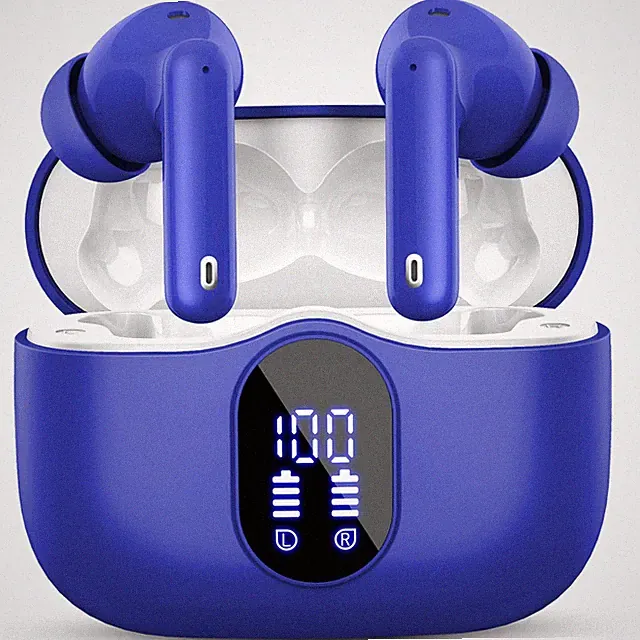 Kabellose Bluetooth-Kopfhörer A90 Pro, Bluetooth 5.4, 13mm Treiber, Blau, IP7