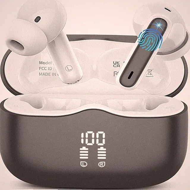 Kabellose Bluetooth Kopfhörer A97 Pro mit 4 ENC Mikrofonen, schwarz, 40 Stunden