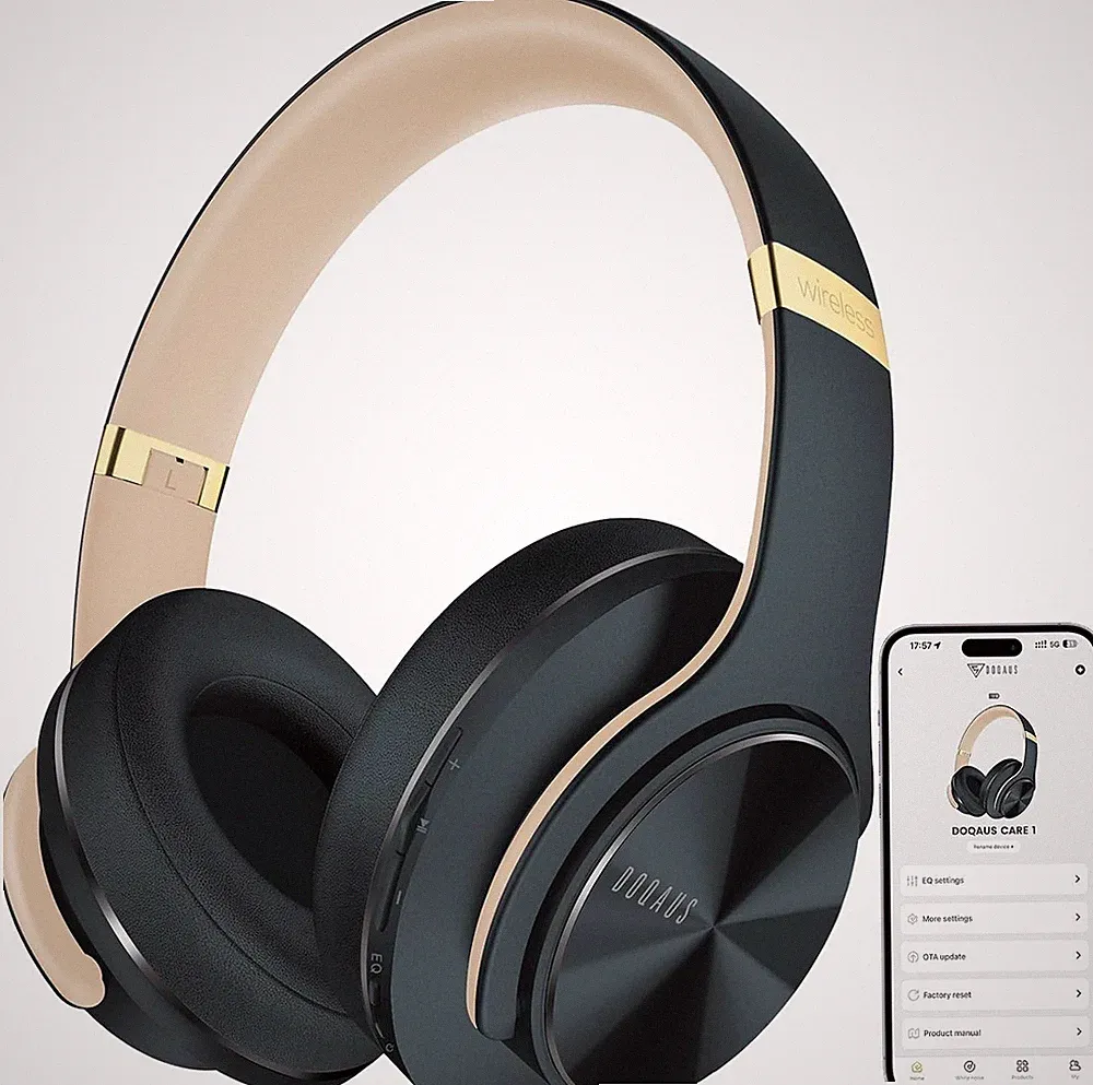 Kabellose Bluetooth Kopfhörer DOQAUS Over Ear 9 EQ-Modi 90 Std Ak