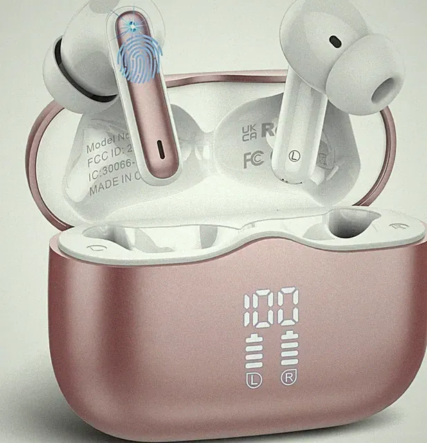 Kabellose Bluetooth Kopfhörer, in ear Kopfhörer Bluetooth 5.4 mit 4 ENC Noise C